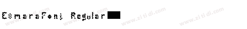 EsmaraFont Regular字体转换
